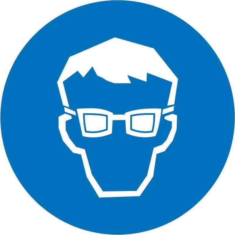 Pictogram Eye Protection 100mm Diameter 60038834 MPEYEP100DS
