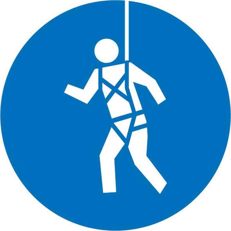 Pictogram SAFETY Harness 100mm Diameter 60036715 MPSHMB100DS
