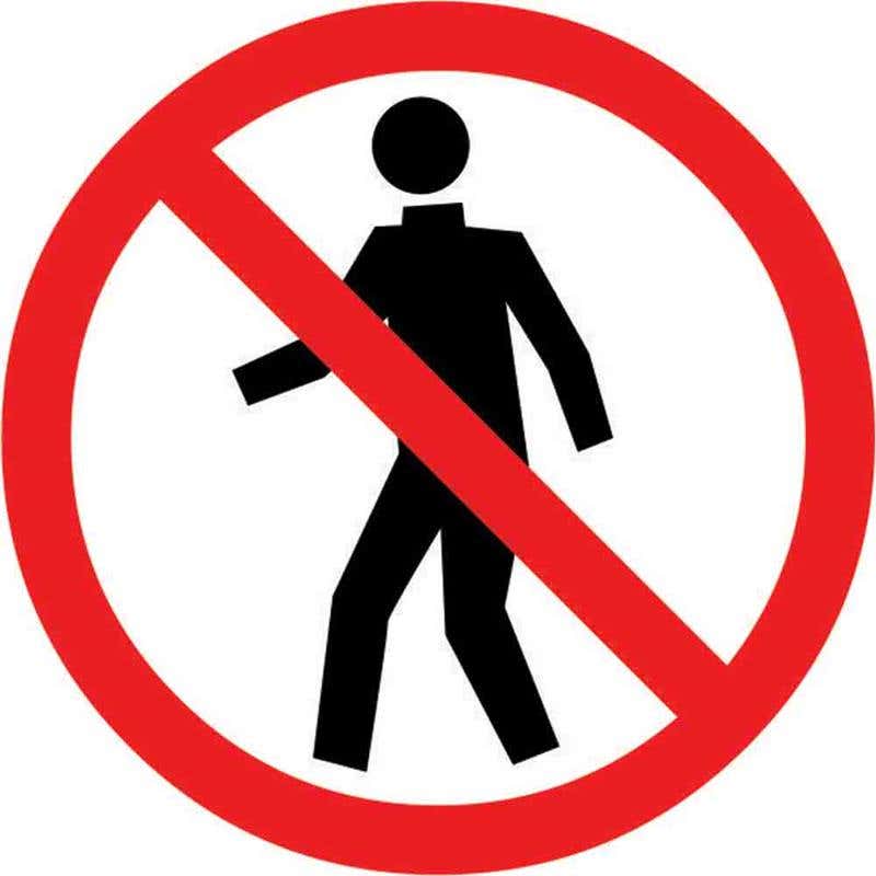 Pictogram KEEP OUT 100mm 60037033 PPKOUT100DS