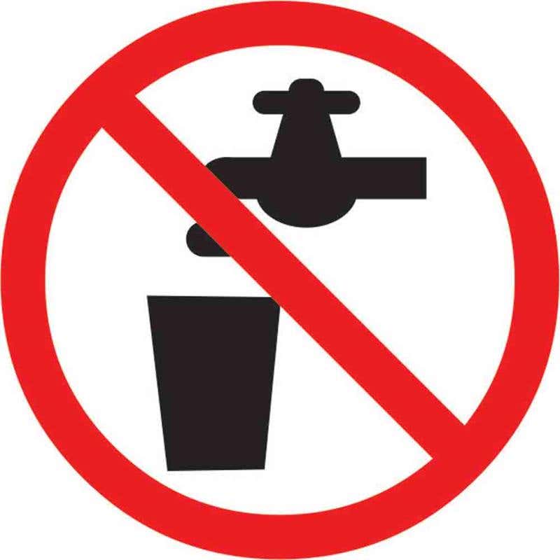 Pictogram DO NOT DRINK 100mm 60037048 PPDNDR100DS