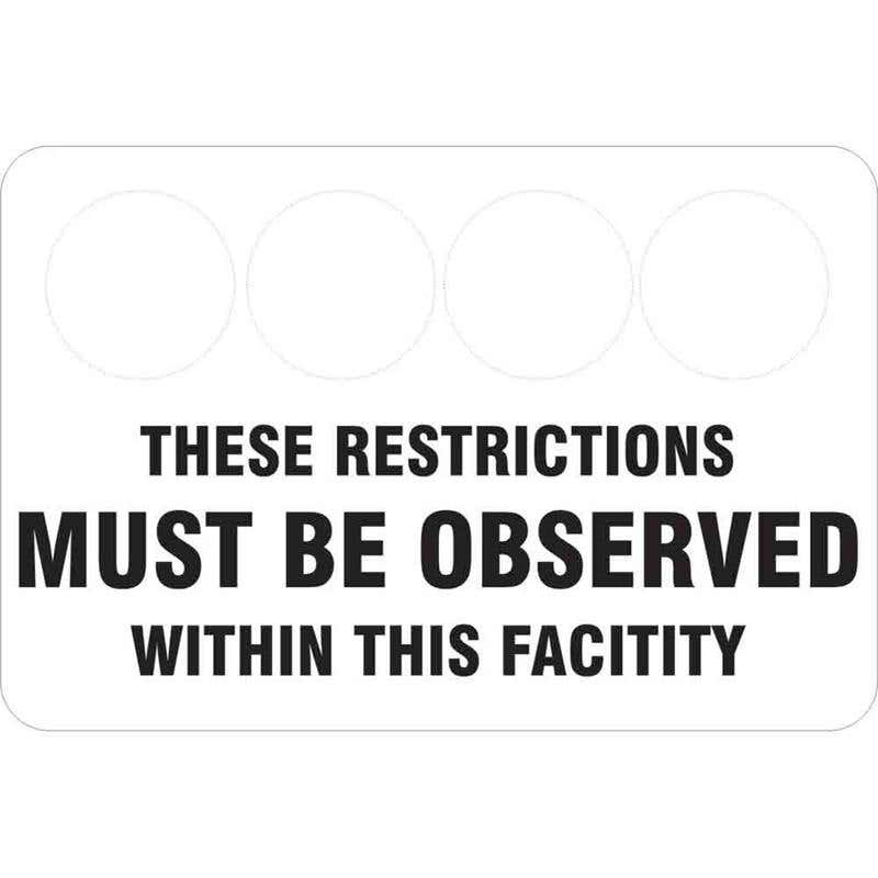 Sign PROTECTIVE EQUIPMENT MUST BE WORN BEYOND THIS POINT Fluted 60037073 PMBETP9060F