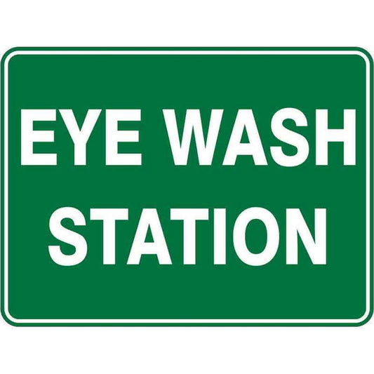Sign EYE WASH STATION 300 x 225mm Fluted 60037130 EEWST3022F