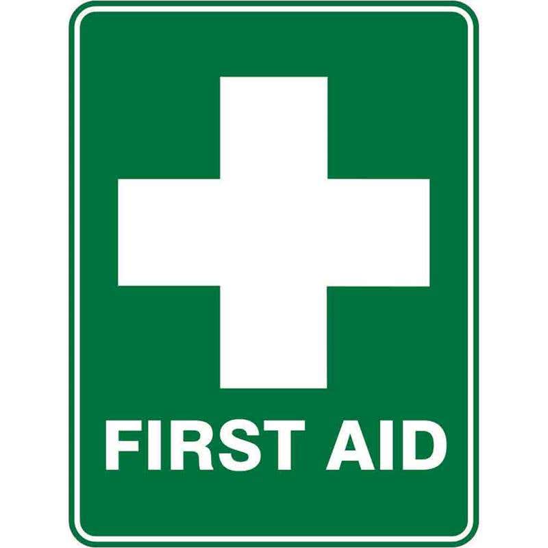 Sign FIRST AID 300 x 225mm Fluted 60037331 EFAID3022F