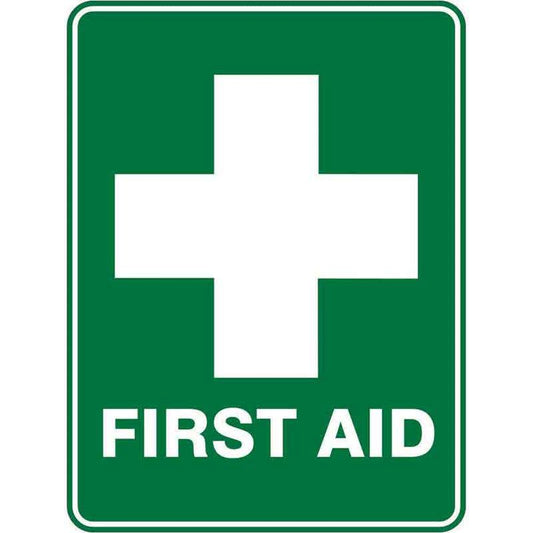 Sign FIRST AID 300 x 225mm Fluted 60037331 EFAID3022F
