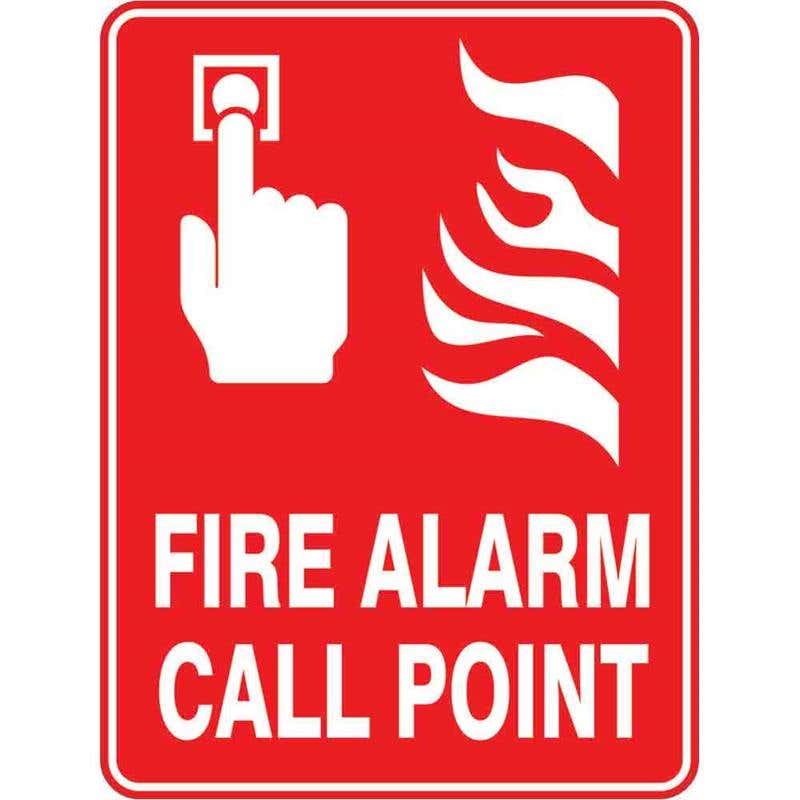 Sign FIRE ALARM CALL POINT 300 x 225mm Fluted 60037764 FFACP3022F
