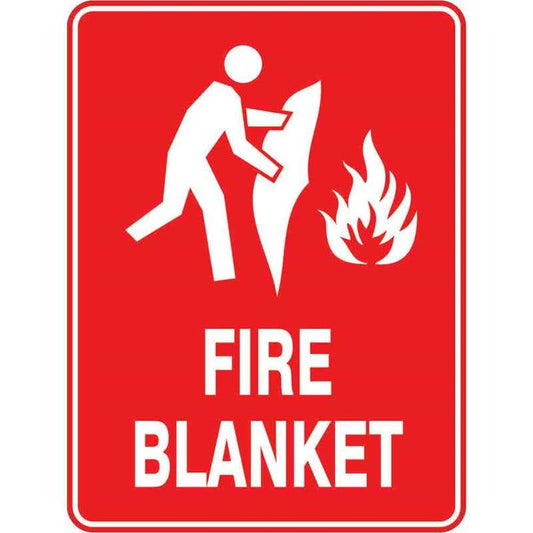 Sign FIRE BLANKET 300 x 225mm Fluted 60037792 FFBLA3022F