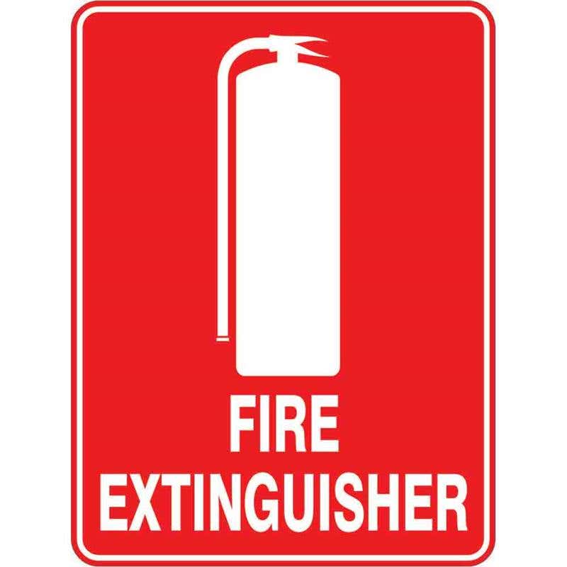 FIRE EXTINGUISHER Sign 300 x 225mm Metal 90030382 841044