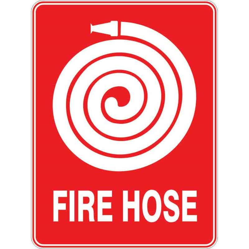 Sign FIRE HOSE + Picture 300 x 225mm Fluted 60037866 FFHOP3022F