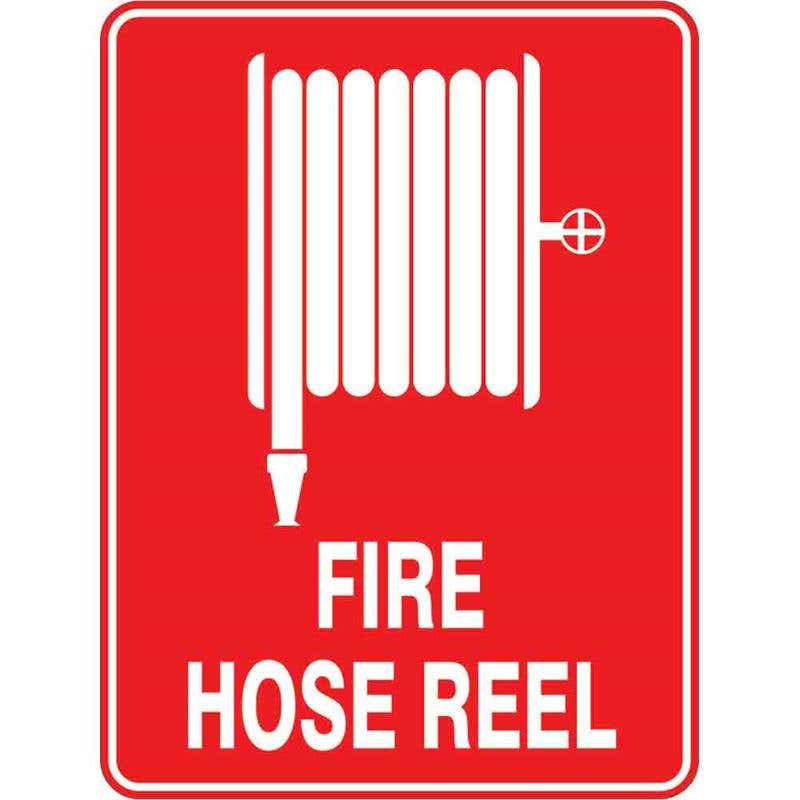 Sign FIRE HOSE REEL + Picture 300 x 225mm Fluted 60037877 FFHRP3022F