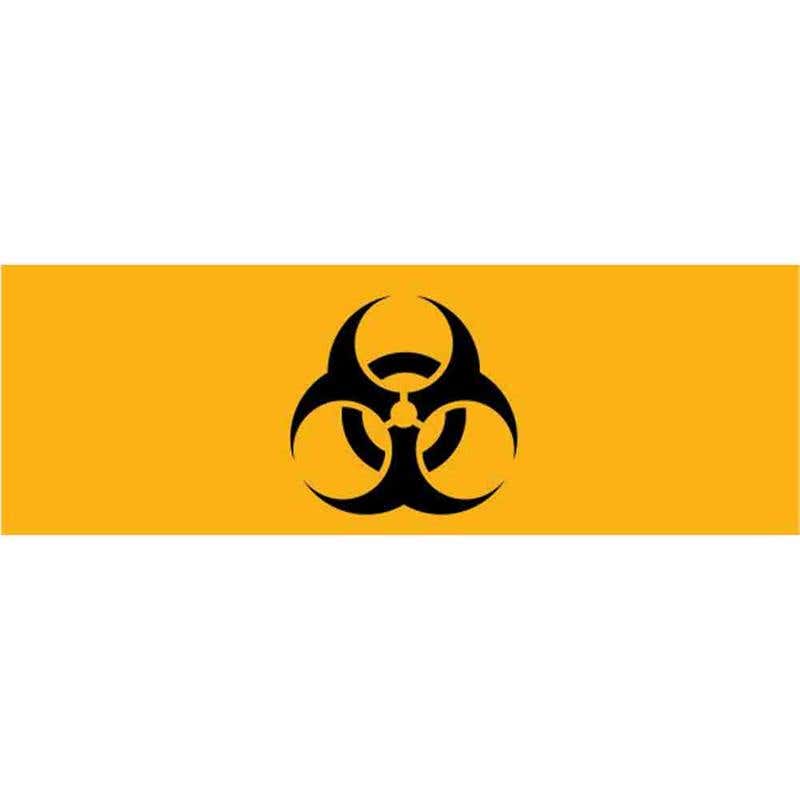 Marker Pipe BIO HAZARD SUPP 10 200 x 25mm Pk 10 60038111 833388