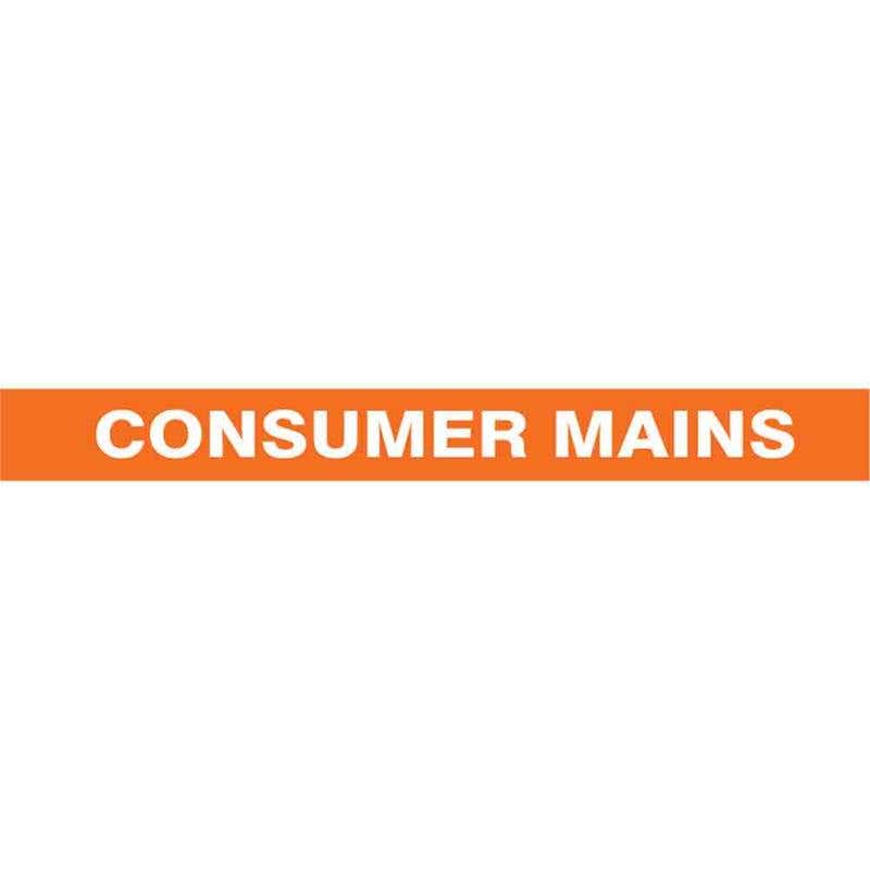Marker Pipe SA Pipe ELECTRIC-Consumer Main 40 70mm Pk 10 60038547 PMELCM4703S