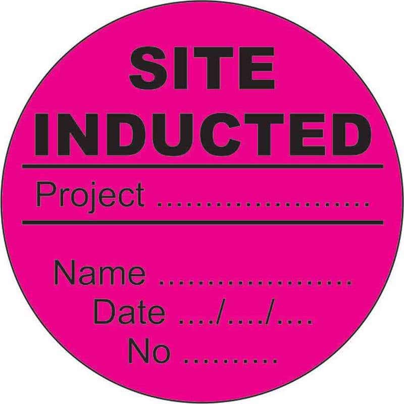 Label Generic INDUCTION Pink Self Adhesive 50mm Pk 250 60038804 GHHILP