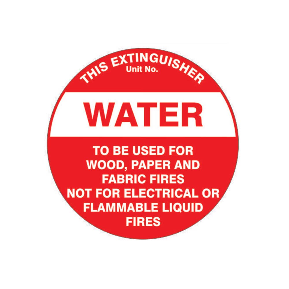 Water Fire Extinguisher Information Sign 60038849 FEWATE2020P