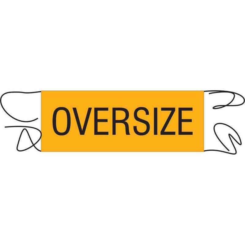 Banner Flex Reflective Transport Class 2 1200 x 450mm Oversize 60038850 TC402-VB
