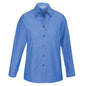 Shirt Womens L/S Cotton Chambray 10 Biz BAE Logo 50105205 BAE LB6201-CHA-10