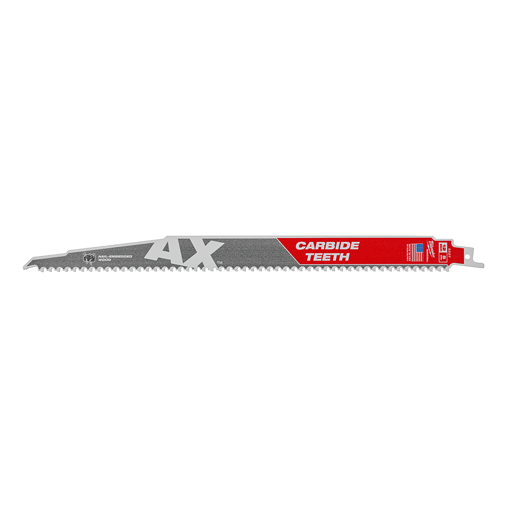 SAWZALL The AX Carbide Teeth 300mm 12 5TPI Blade 1 Pack 604191 48005227