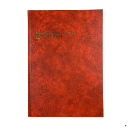 Collins Account Book 3880 Series A4 84 Leaf Red 4 Money Column_34177600_38808