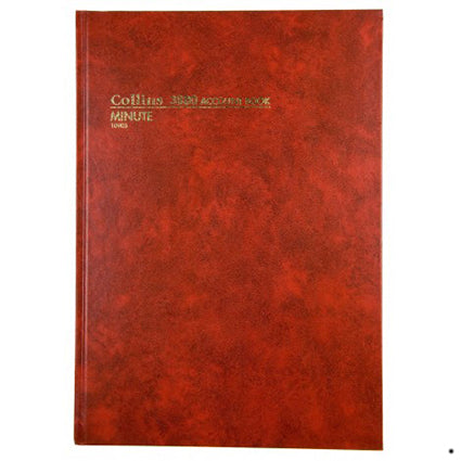 Collins Account Book 3880 Series A4 84 Leaf Red Minute_34176800_38802