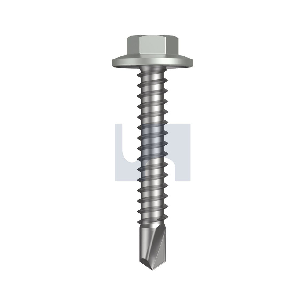 Metal Sds Flg Hex Hd Shale Grey (Gull Grey) -Cl4 As3566 #12-14 35 - Pk 500_40096428_FSTSGM4FH1214035