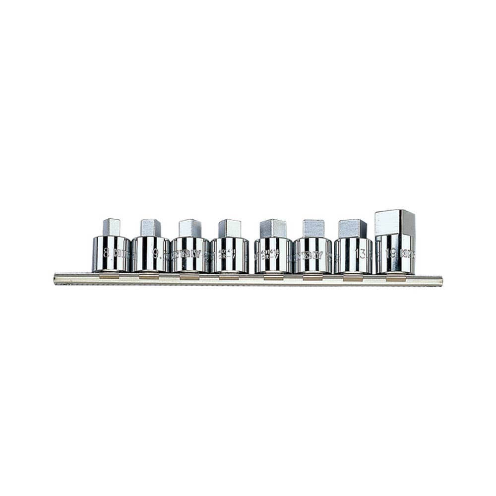 Square Head Socket Set 1/2 Dr 8 Piece Rail 4118MR King Tony 61052330 4118MR