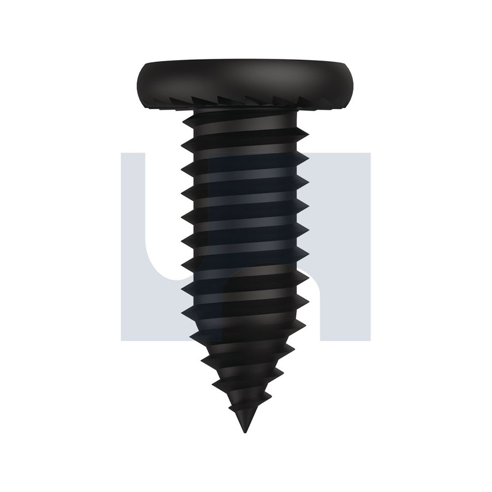 Serrated Flat Framing Screw E-Coat Black Ph Drive M6.2-25 16 - Pk 1000_40094101_T9PFKEP6225016