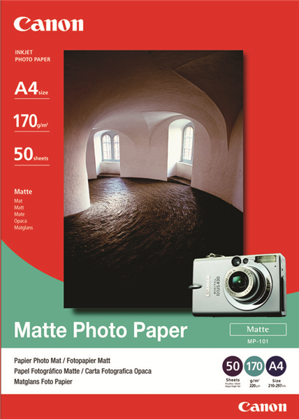 Canon Paper Mp101 Photo Premium Matte A4 170Gsm Pack 50_621023900_MP-101