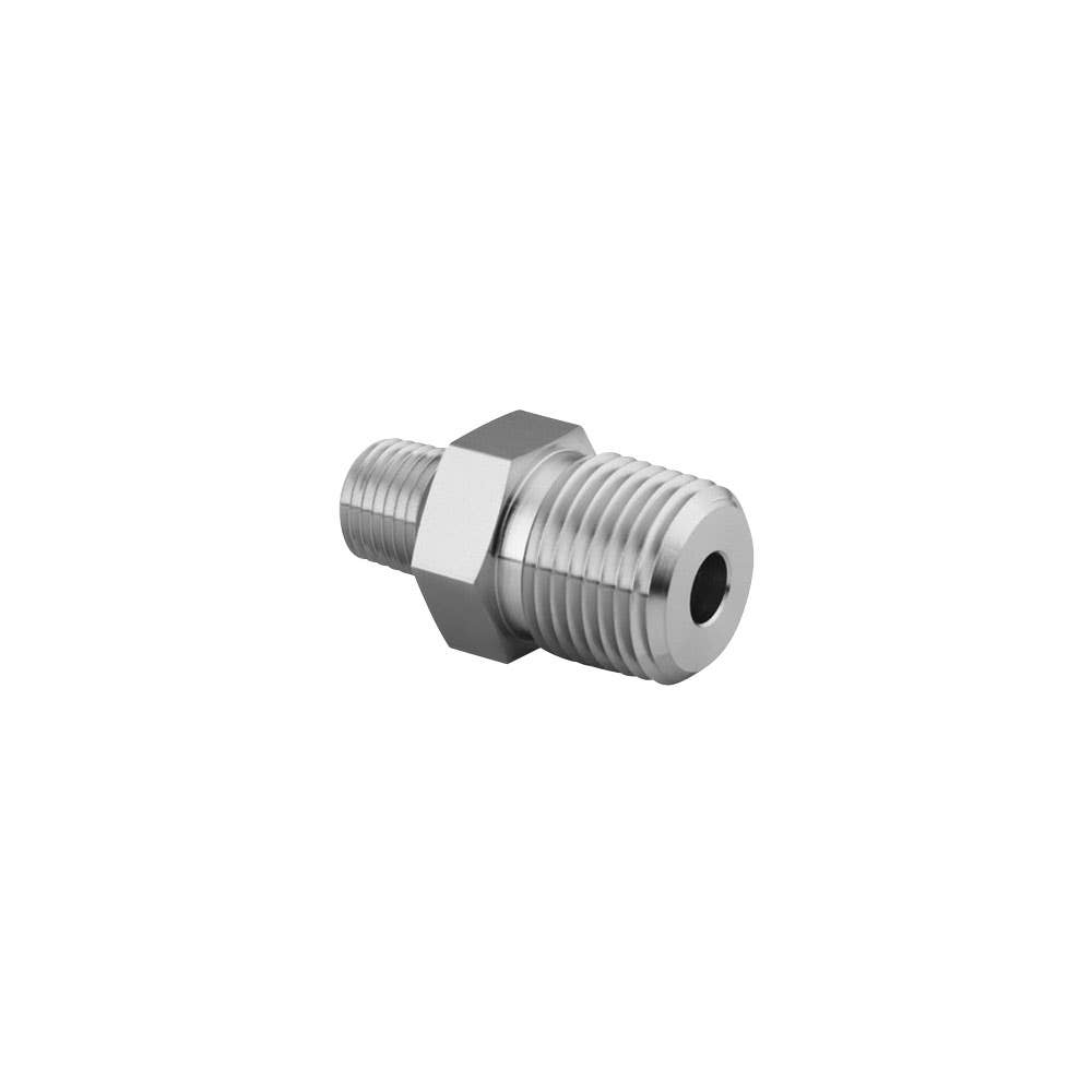 Hex Nipple Reducing Stainless Steel 6,000psi 1/2 x 1/4 NPT 15 x 8mmNB 6222007 1/2 X 1/4 FF-SS