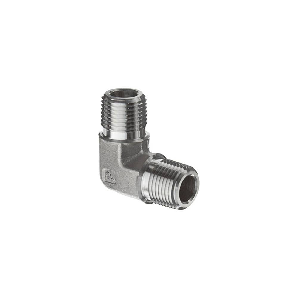 Elbow Stainless Steel High Pressure Male x Male 90&deg; 6,000psi 1/4 NPT 8mmNB 6222029 1/4 CR-SS