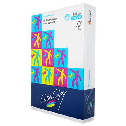 Mondi Color Copy Paper A4 160gsm White 250 14166600 126281