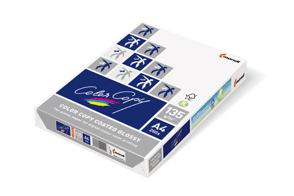 Mondi Color Copy Paper Coated Glossy A4 135gsm White Pack 250_1001979_30542