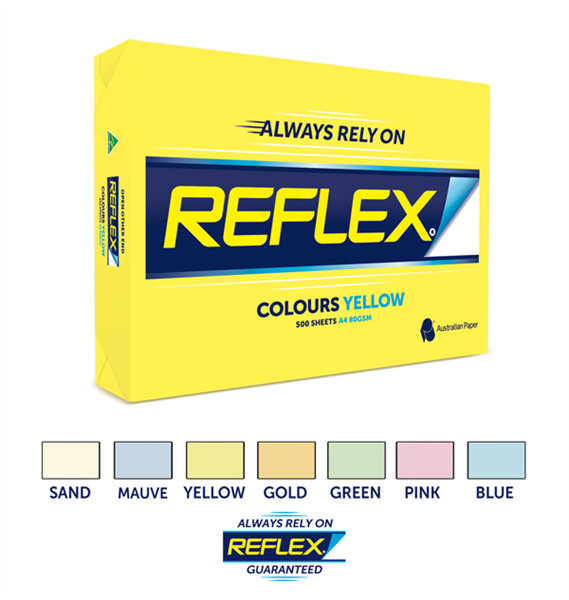 Reflex Copy Paper A3 80gsm Tint Yellow Ream_14172629_161570