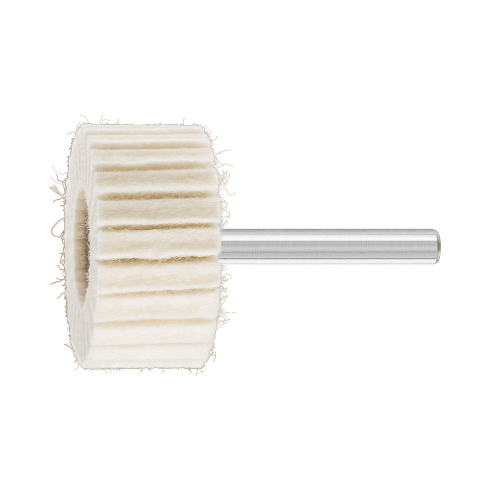 Hard mounted felt flap wheels FLS dia. 40x20 mm shank dia. 6 mm_40108228_44384021