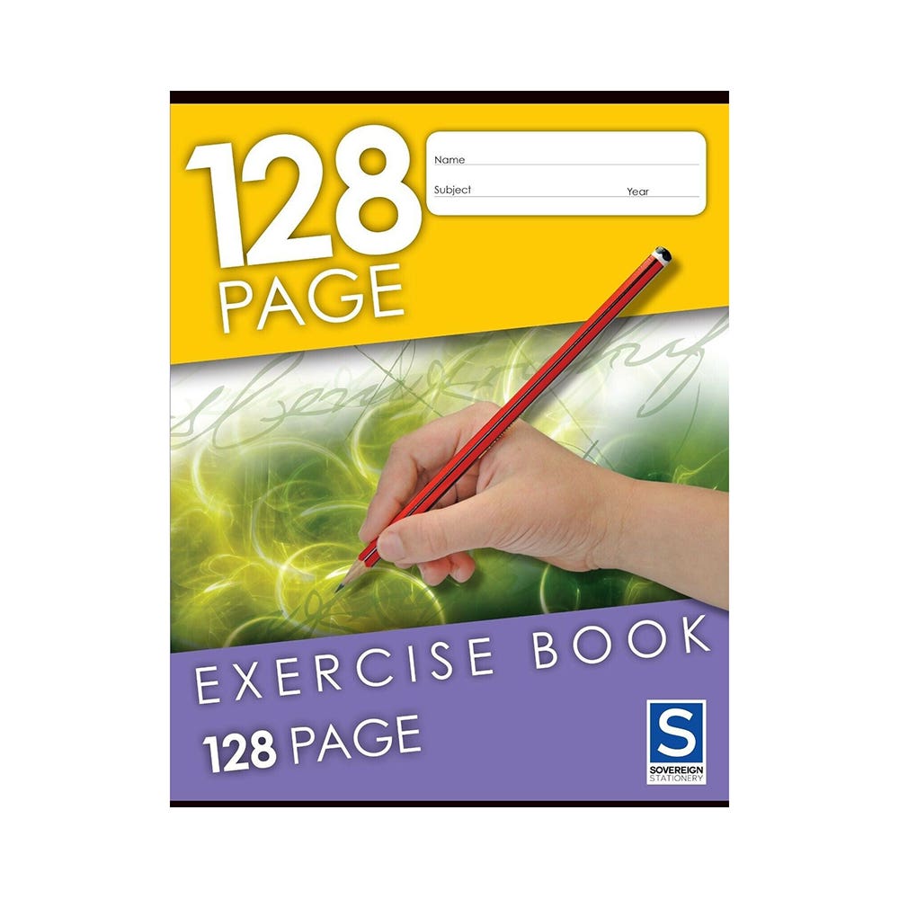 Olympic Exercise Book Feint Ruled Stapled 8mm 9X7 225X175mm 128 Pages 34185900 00100