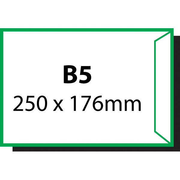 Cumberland Envelope B5 250X176mm Strip Seal Pocket White Box 250_14219100_607331