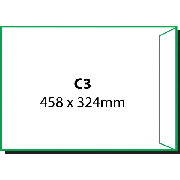 Cumberland Envelope C3 458X324mm Strip Seal Pocket White Box 250_14290500_616339