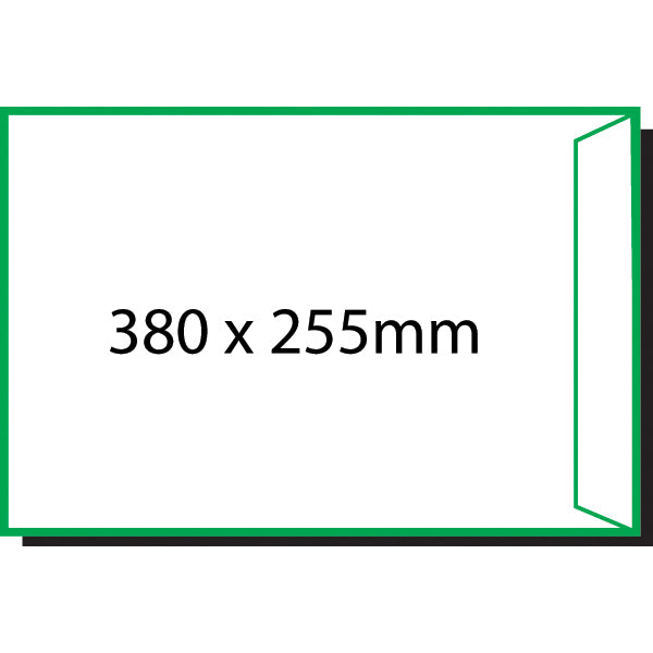 Cumberland Envelope 380 X 255mm Peel N Seal Pocket White Box 250_14271000_614339