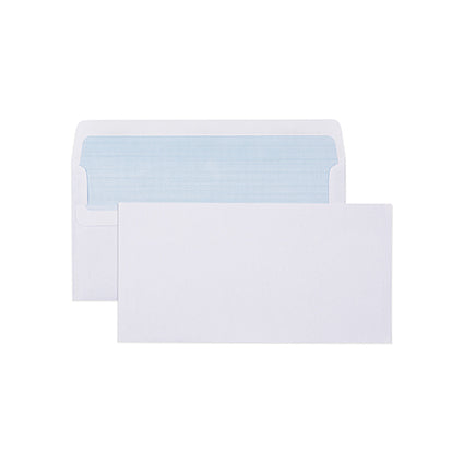 Cumberland Envelope DLX 120 X 235mm Self Seal Secretive White Box 500_14215500_605213