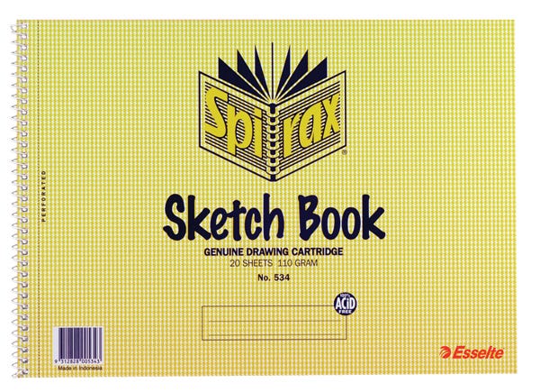 Spirax 534 Sketch Book A4 212X297mm 20 Leaf 40 Pages_34311700_56068
