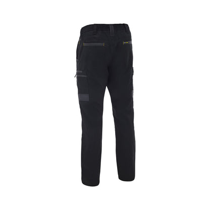 Flx & Move Stretch Canvas Elastic Waist Cargo Pants 92R Black_590364_BPC6338_BBLKR92