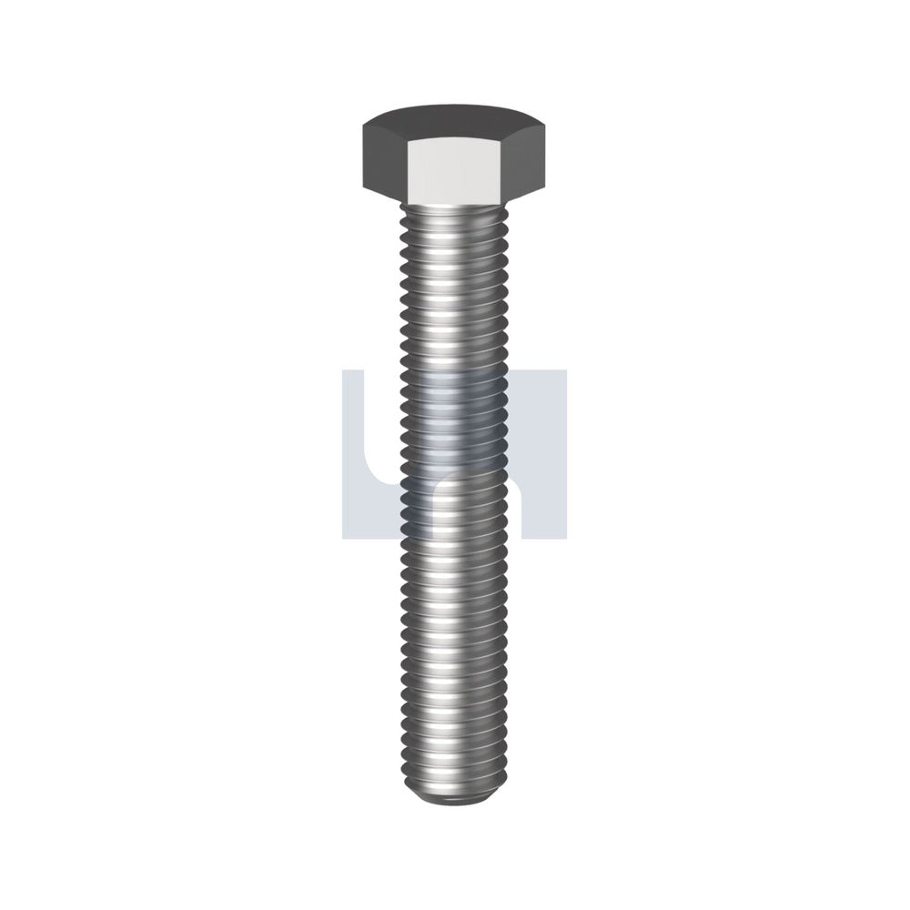 Hex Set Screw 304 Stainless Din 933/A2 M14 25 - Pk 25_40092528_BS04PCM140025