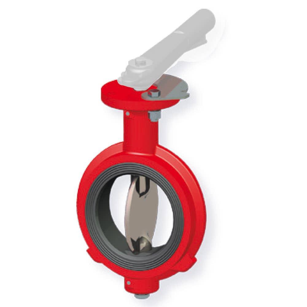 Butterfly Valve Ductile Iron Wafer Body Without Handle 150mm 6 175psi 6541001 3227493