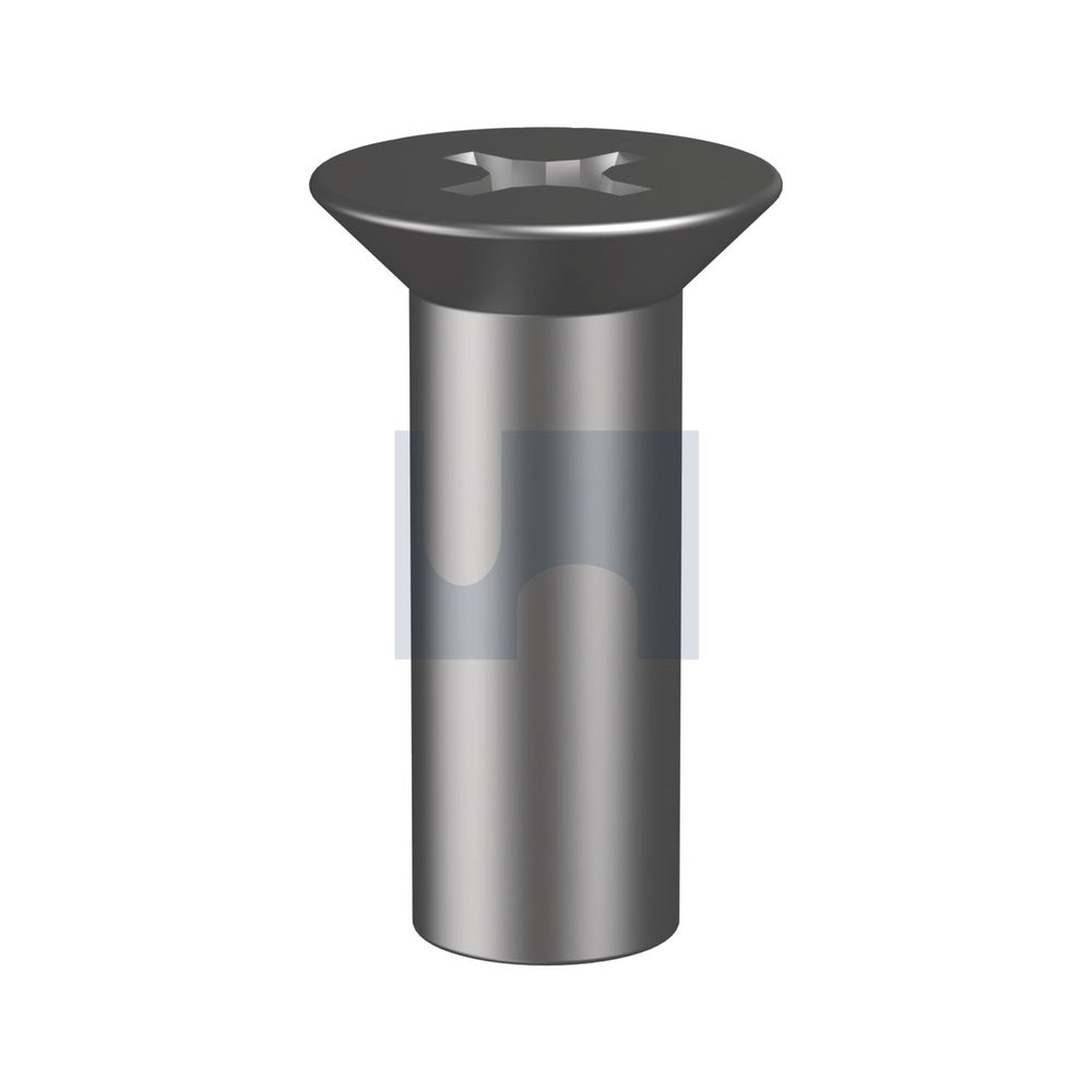 Barrel Nut Csk Phillips 316 Stainless Hec/A4 M6 - 16.5 Thrd - Pk 100_40089586_MPC16PM06