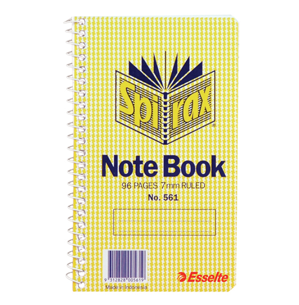 Spirax 561 Notebook Side Open 147X87mm 96 Pages_34310100_56047