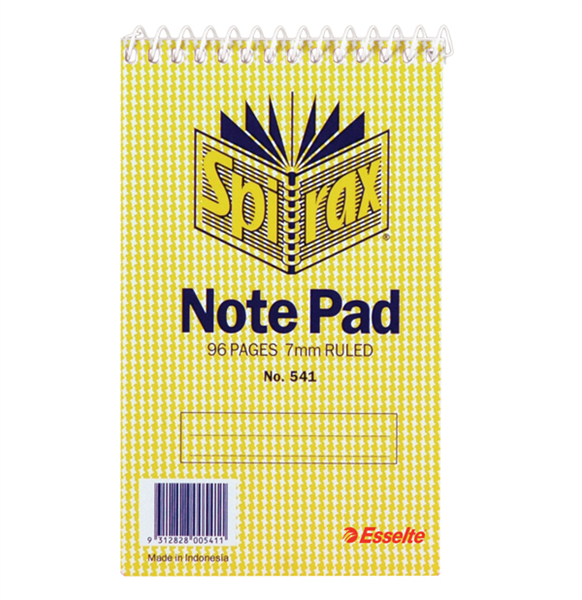 Spirax 541 Notebook Top Open 147X87mm 96 Pages 34312300 55241