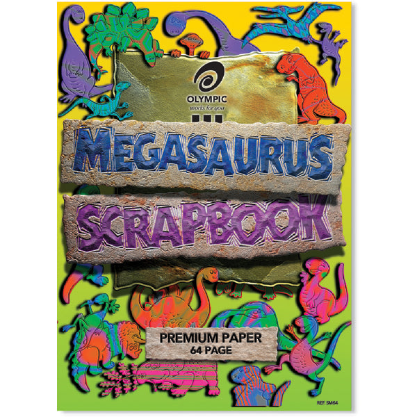 Olympic Megasaurus Stapled Scrapbook Bond Paper 335X240mm 90Gsm 64 Pages_34187500_09212