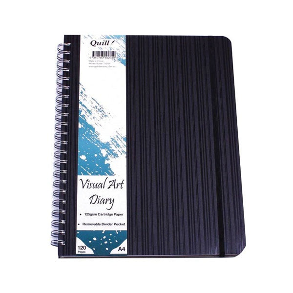 Quill Diary Visual Art Premium A4 Pp 120 Pages 125gsm Black_1040920_78714