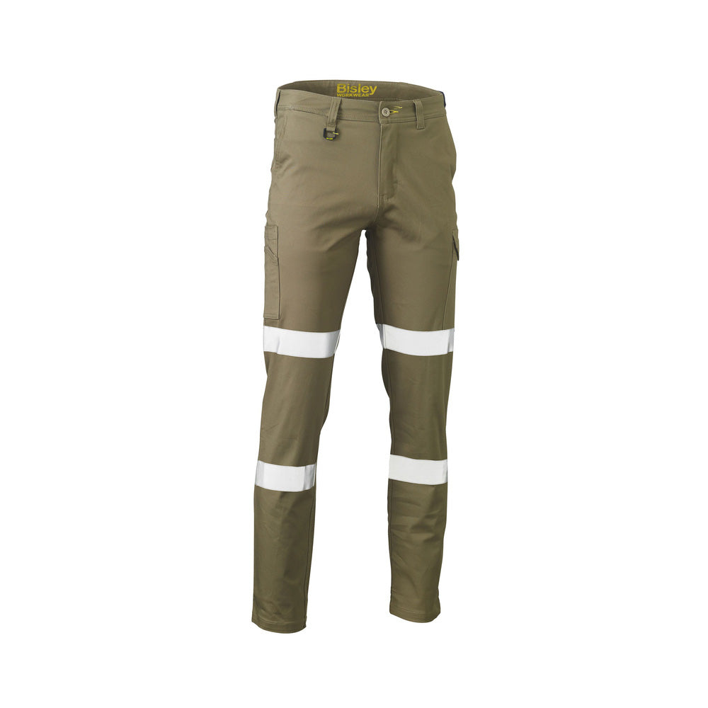 Pants Hi-Vis Stretch Cotton Taped Cargo 280gsm BPC6008T Khaki 102R_40049241_BPC6008T_BCDRR02