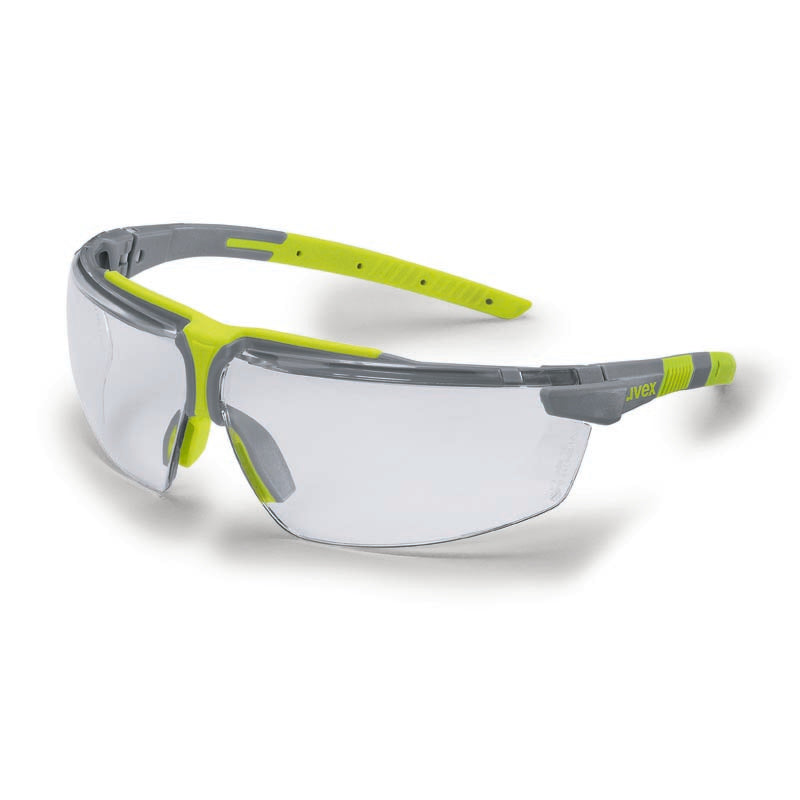 Glasses Safety Clear HC-AF Lens Yellow/Grey Frame +1.00 Uvex I-3 215654 6108-210