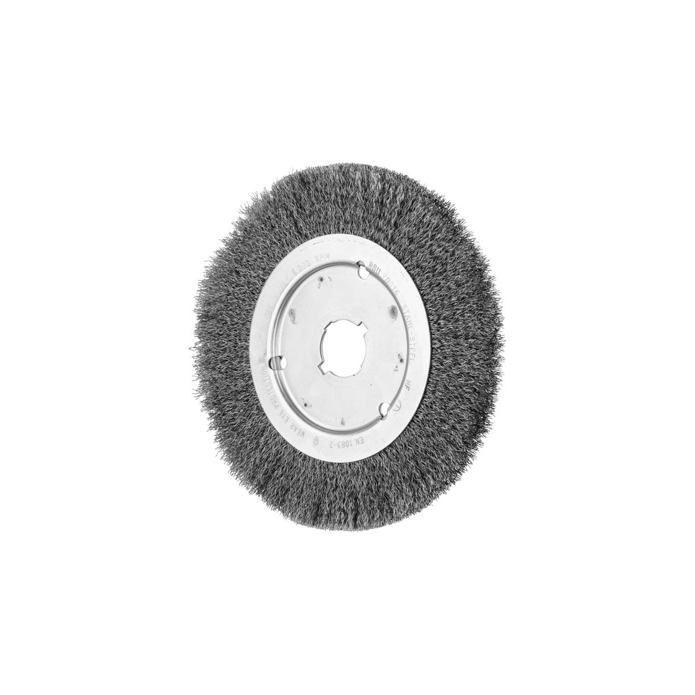 Wheel brush slim crimped RBU dia. 200x16xvariable hole steel wire dia. 0.2_40108181_43506005