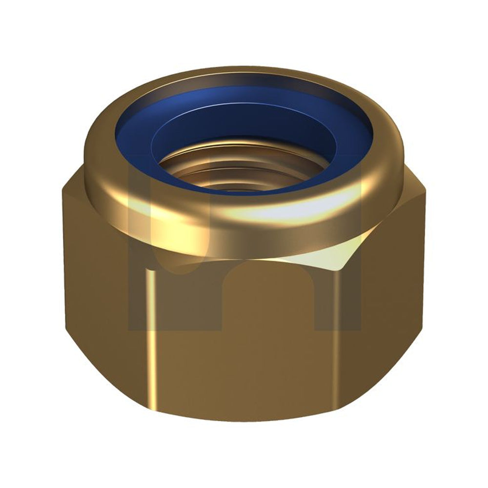 Nyloc Heavy Hex Nut Zinc Yellow Pass Cr+3 Din6924/Cl 8 M12 - Pk 100_40093231_NN08Y6CM12
